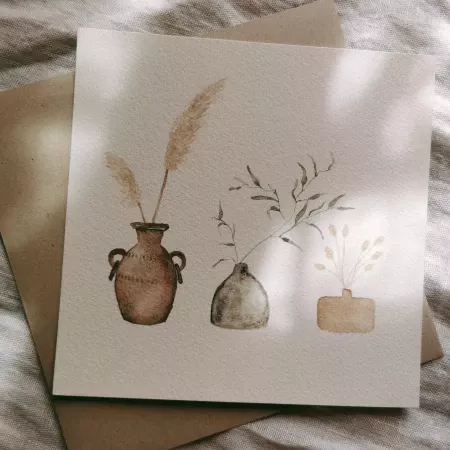 Duo créatif avec ARTEMA : aquarelle & fleurs séchées
