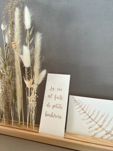 Aquarelle & fleurs séchées