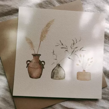 Duo créatif avec ARTEMA : aquarelle & fleurs séchées
